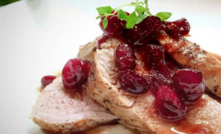 Longe de porc porto et érable fait avec des produits CANNE BERGE