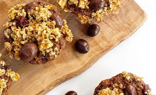 Muffin aux carottes, pommes, chocolat et canneberges par CANNE BERGE