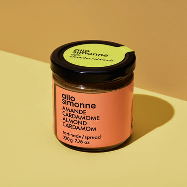 Tartinade Amandes, cardamone et éclat de cacao