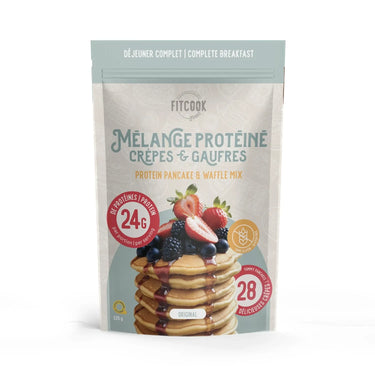Sac du mélange protéiné original sans gluten pour crêpes et gaufres par FitCook Foodz.