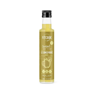 Sirop à cocktail sans sucre au gingembre par FitCook Foodz.