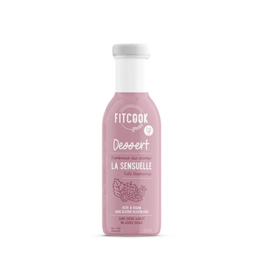 Sauce dessert à la framboise sans sucre, la sensuelle par FitCook Foodz.