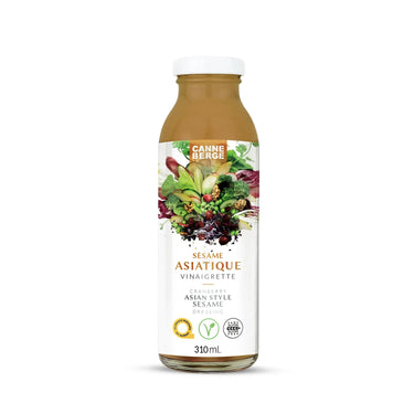 Vinaigrette canneberge, sésame asiatique par CANNE BERGE. Aliments préparés au Québec par Nutra-Fruit.