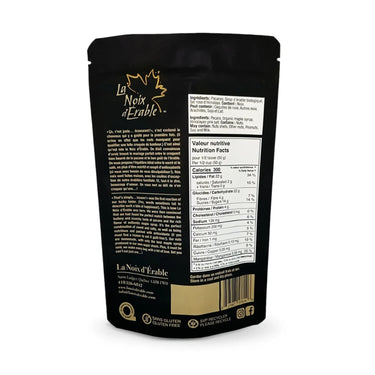 Valeur nutritive de pacane à l,érable par la Noix d'Érable.