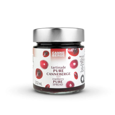 Tartinade pure canneberge par CANNE BERGE. Aliments du Québec par Nutra-Fruit