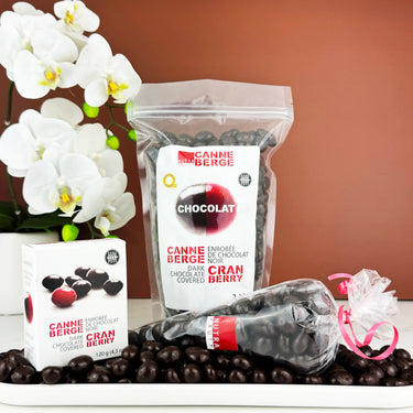 Canneberges et chocolat noir
