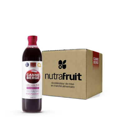 JUS 100% PUR CANNEBERGES & FRAMBOISES SANS SUCRE 500 ml