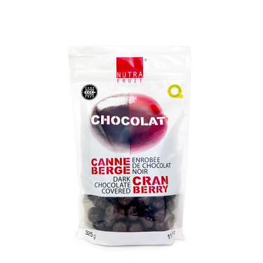 CANNEBERGE ENROBÉE DE CHOCOLAT NOIR, 200g-325g