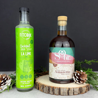 Duo Cocktail sans Alcool - Lime & Amaretto