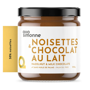 Tartinade Noisette et Chocolat au lait