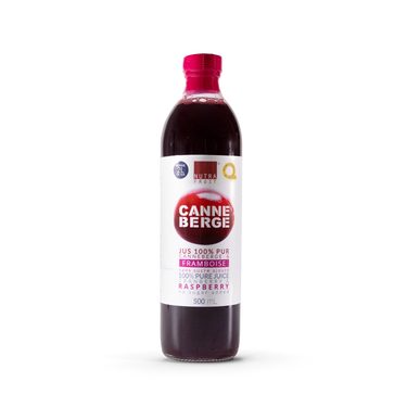 JUS 100% PUR CANNEBERGES & FRAMBOISES SANS SUCRE 500 ml