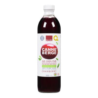 JUS BIO 100% PUR CANNEBERGES SANS SUCRE 500 ml